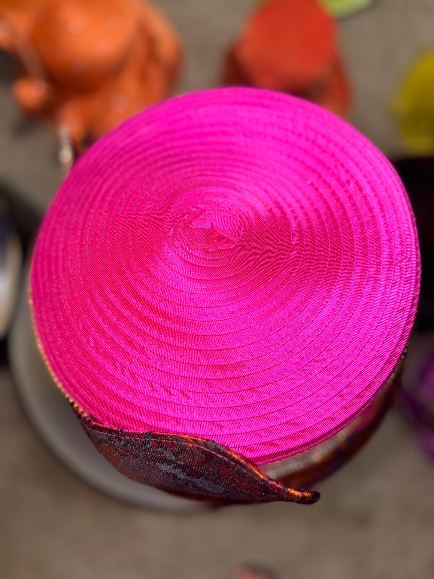 Fuchsia Floral Hat